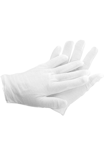 GUANTI LAVABILI IN COTONE: guanti bianchi in 100 morbidi traspiranti e lavabili a mano...
